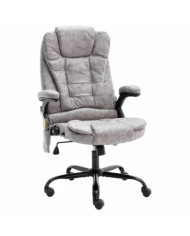 Chaise de bureau de massage gris clair similicuir daim | Mobilier & Déco