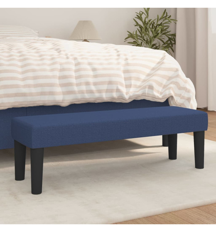 Banc Bleu 100x30x30 cm Tissu | Mobilier & Déco