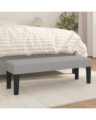Banc Gris clair 100x30x30 cm Tissu | Mobilier & Déco