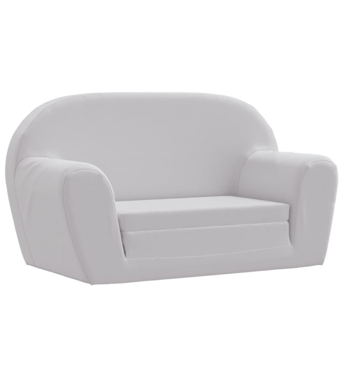Chaise longue pliable pour enfants gris clair | Mobilier & Déco
