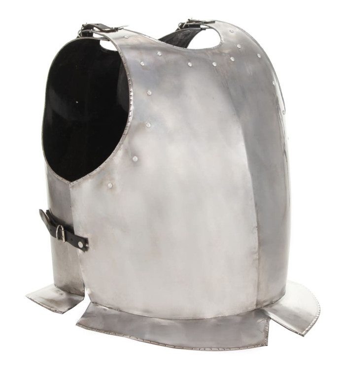 Cuirasse d'armure corporelle chevalier médiéval Argenté Acier | Mobilier & Déco