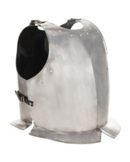 Cuirasse d'armure corporelle chevalier médiéval Argenté Acier | Mobilier & Déco