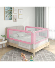 Barrière de sécurité de lit d'enfant Rose 100x25 cm Tissu | Mobilier & Déco