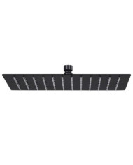 Pomme de douche pluie Inox 30x20 cm Rectangulaire Noir | Mobilier & Déco
