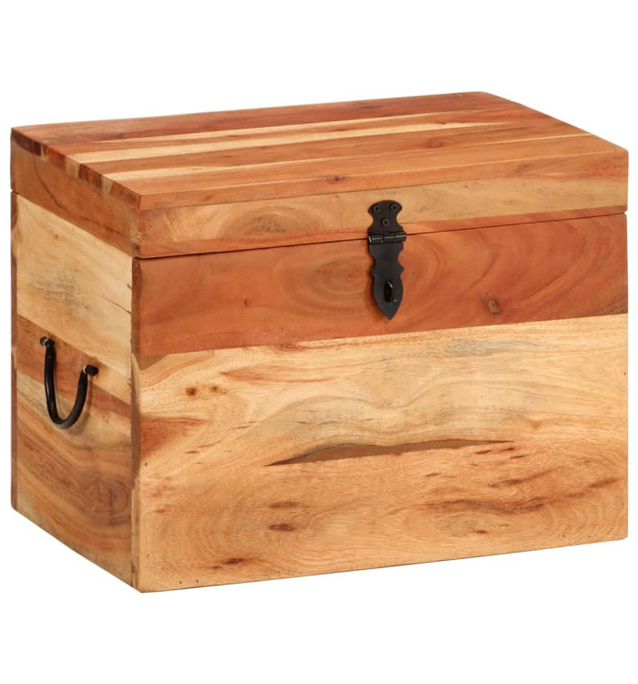 Boîte de rangement 39x28x31 cm Bois massif d'acacia | Mobilier & Déco