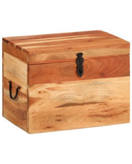 Boîte de rangement 39x28x31 cm Bois massif d'acacia | Mobilier & Déco