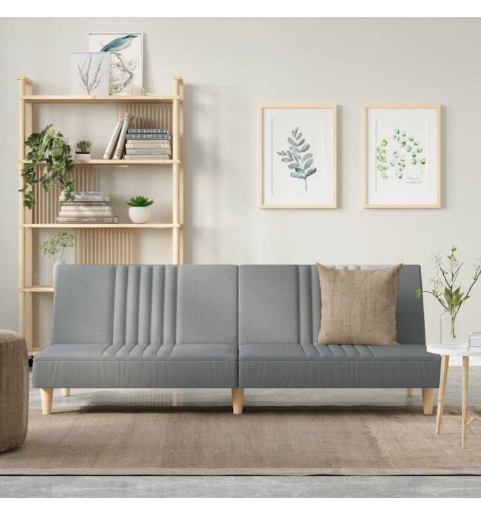 Canapé-lit à gris clair tissu | Mobilier & Déco