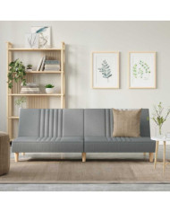 Canapé-lit à gris clair tissu | Mobilier & Déco