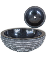 Lavabo Marbre 40 cm Noir | Mobilier & Déco