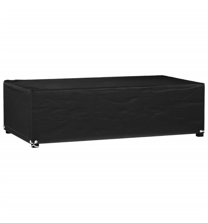 Housse de salon de jardin 8 œillets 125x70x35 cm rectangulaire | Mobilier & Déco