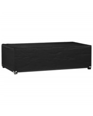 Housse de salon de jardin 8 œillets 125x70x35 cm rectangulaire | Mobilier & Déco