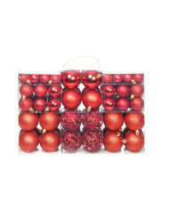 Ensemble de boules de Noël 100 pcs 3/4/6 cm Rouge | Mobilier & Déco