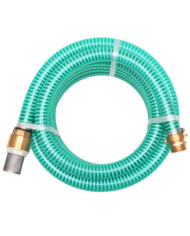 Tuyau d'aspiration avec raccords en laiton 7 m 25 mm Vert | Mobilier & Déco