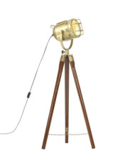 Lampadaire à trépied bois de manguier massif 97 cm | Mobilier & Déco