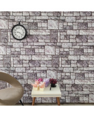 Panneaux muraux 3D design de brique gris clair 10 pcs EPS | Mobilier & Déco