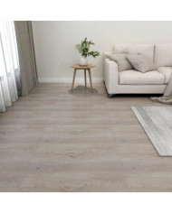 Dalles de plancher autoadhésives 55 pcs PVC 5,11 m² taupe | Mobilier & Déco
