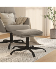 Repose-pied Gris clair 60x60x36 cm Velours | Mobilier & Déco