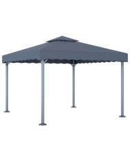 Tonnelle 300x300 cm Anthracite Aluminium | Mobilier & Déco