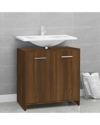 Armoire de bain Chêne marron 60x33x60 cm Bois d'ingénierie | Mobilier & Déco