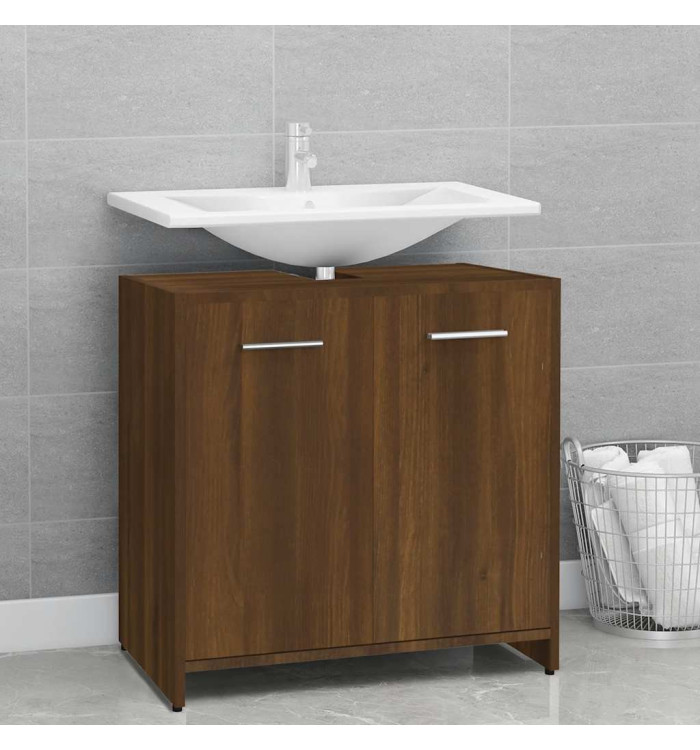 Armoire de bain Chêne marron 60x33x60 cm Bois d'ingénierie | Mobilier & Déco