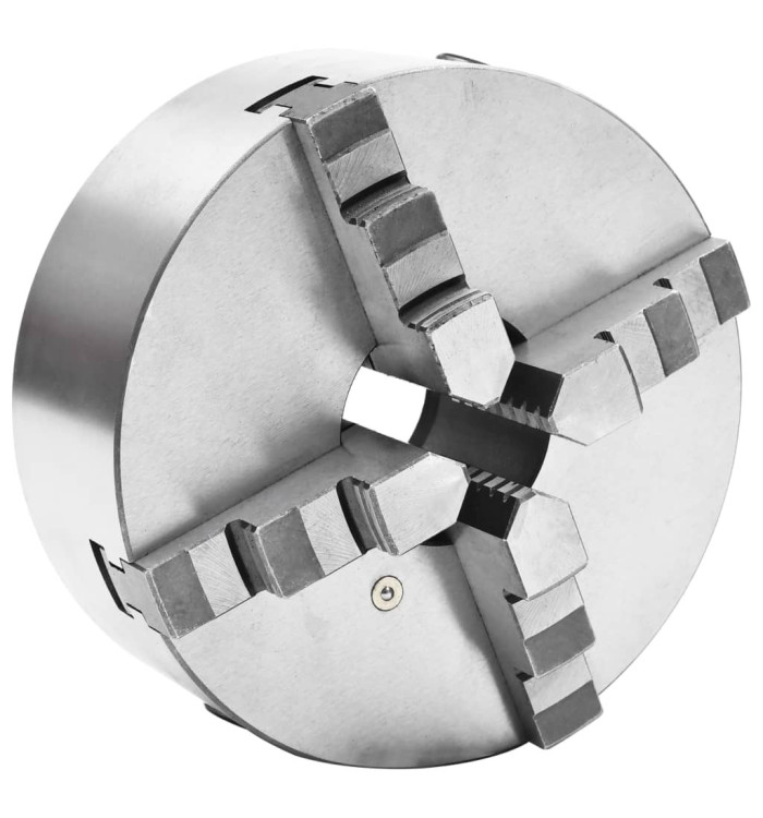 Mandrin de tour auto-centrant à 4 mâchoires 200 mm Acier | Mobilier & Déco