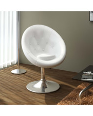 Tabouret de bar Blanc Similicuir | Mobilier & Déco
