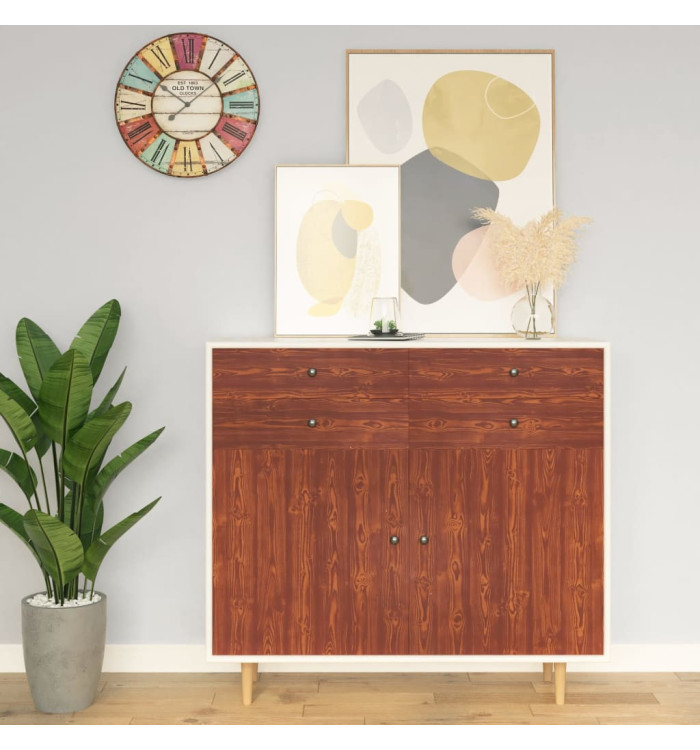 Film autoadhésif pour meubles Acacia 500x90 cm PVC | Mobilier & Déco