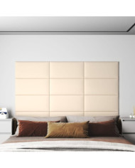 Panneaux muraux 12 pcs Crème 60x30 cm Velours 2,16 m² | Mobilier & Déco