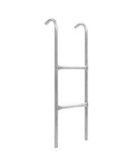 Échelle de trampoline à 2 marches Acier Argenté 102,6 cm | Mobilier & Déco