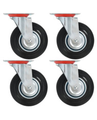 Roulettes pivotantes 4 pcs 125 mm | Mobilier & Déco