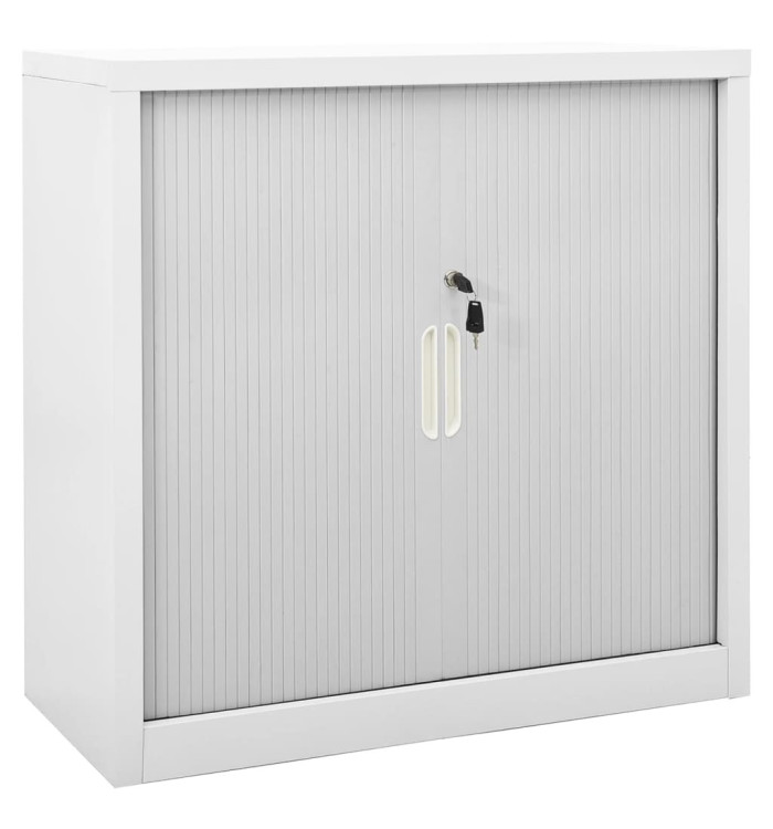Armoire à portes coulissantes Gris 90x40x90 cm Acier | Mobilier & Déco