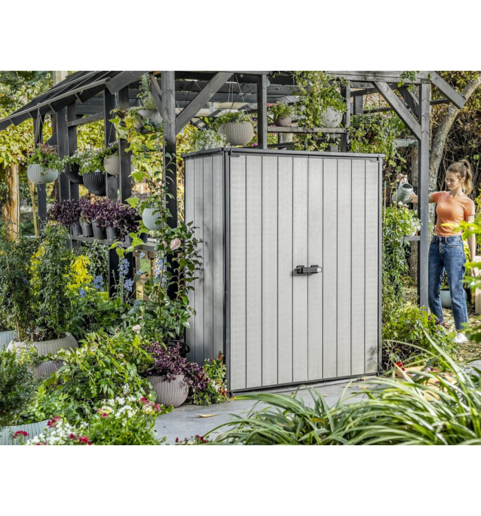 Keter Armoire de rangement de jardin High-Store Plus Gris | Mobilier & Déco