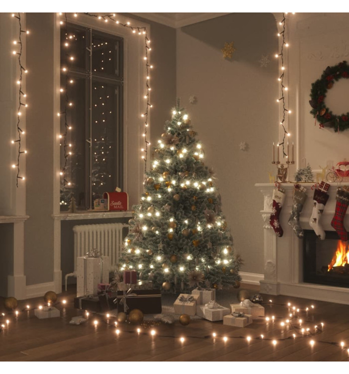 Guirlande lumineuse et 600 LED 60 m 8 effets lumineux IP44 Blanc chaud | Mobilier & Déco