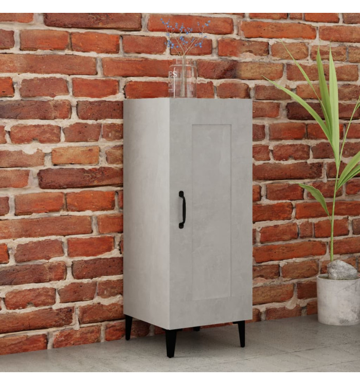 Buffet Gris béton 34,5x34x90 cm Bois d'ingénierie | Mobilier & Déco
