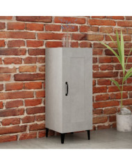 Buffet Gris béton 34,5x34x90 cm Bois d'ingénierie | Mobilier & Déco