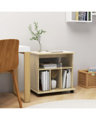 Armoire à roulettes Chêne sonoma 60x45x60 cm Bois d’ingénierie | Mobilier & Déco