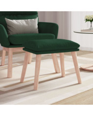 Repose-pied Vert foncé 45x29,5x35 cm Tissu | Mobilier & Déco