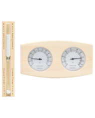 Ensemble 2 en 1 hydrothermographe et minuterie à sable de sauna | Mobilier & Déco