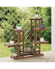 Support à fleurs 95x25x96 cm bois massif de sapin | Mobilier & Déco