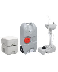 Ensemble de toilette support de lavage des mains réservoir eau | Mobilier & Déco