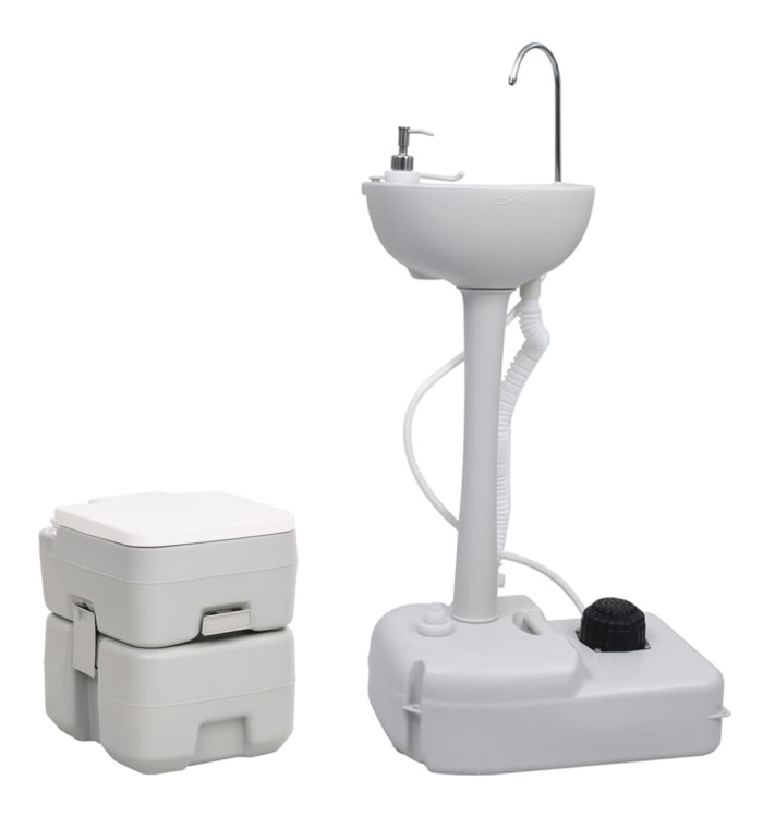 Ensemble de toilette et support de lavage des mains de camping | Mobilier & Déco