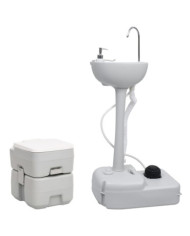 Ensemble de toilette et support de lavage des mains de camping | Mobilier & Déco