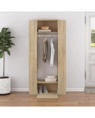 Armoires de couloir 2 pcs chêne sonoma bois d'ingénierie | Mobilier & Déco