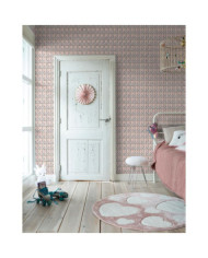 Noordwand Papier peint Good Vibes Hexagon Pattern Rose et violet | Mobilier & Déco