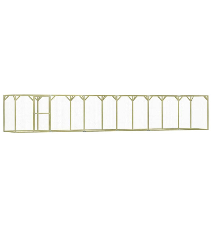 Poulailler 1,5x9x1,5 m Pinède imprégnée | Mobilier & Déco