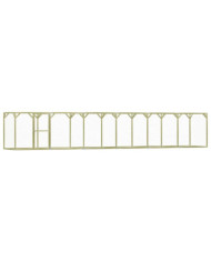 Poulailler 1,5x9x1,5 m Pinède imprégnée | Mobilier & Déco