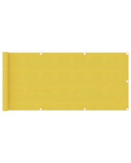 Écran de balcon Jaune 75x500 cm PEHD | Mobilier & Déco