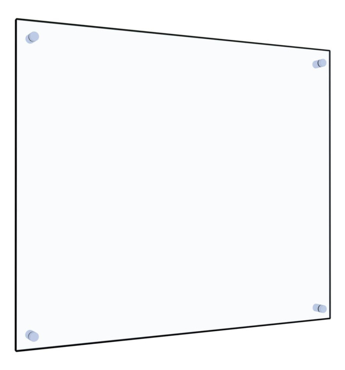 Dosseret de cuisine Transparent 70x60 cm Verre trempé | Mobilier & Déco