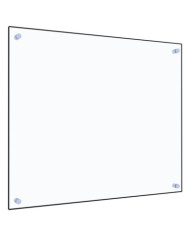 Dosseret de cuisine Transparent 70x60 cm Verre trempé | Mobilier & Déco