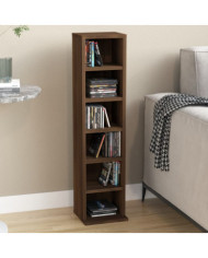 Armoire à CD Chêne marron 21x20x88 cm Bois d'ingénierie | Mobilier & Déco